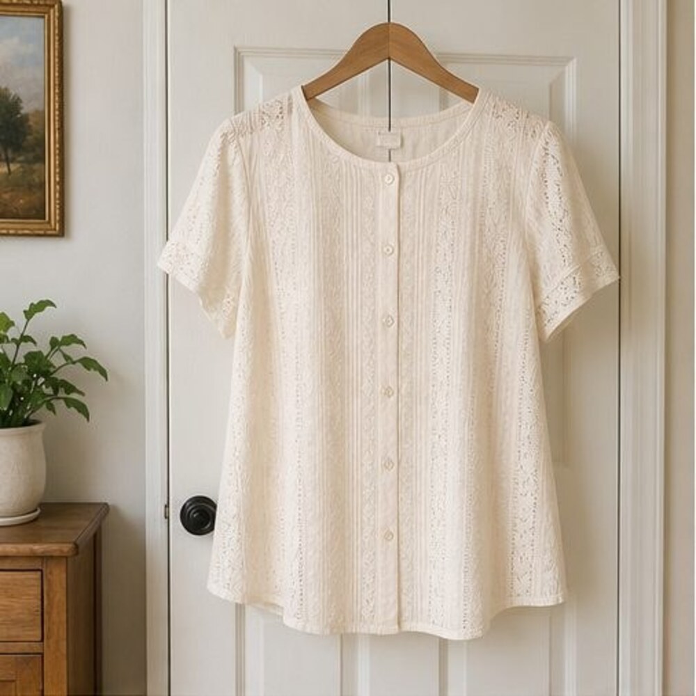 Cream Tunic Blouse
